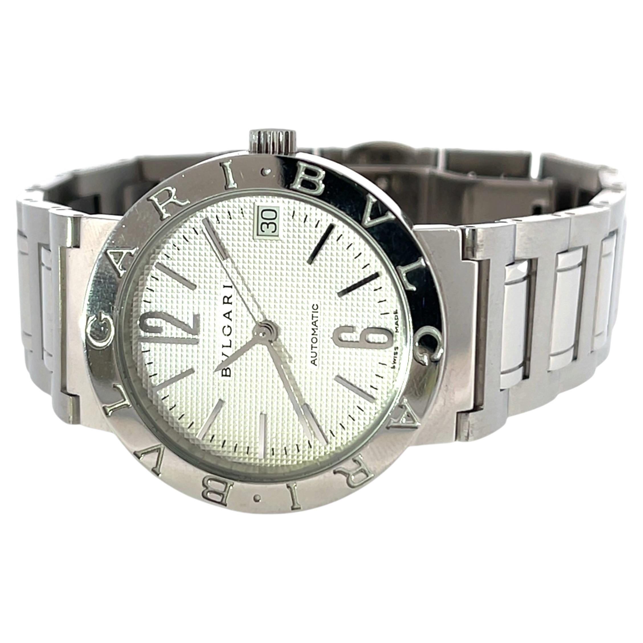 BVLGARI Bvlgari BB33SS Reloj Automático Hombre - Esfera Blanca
