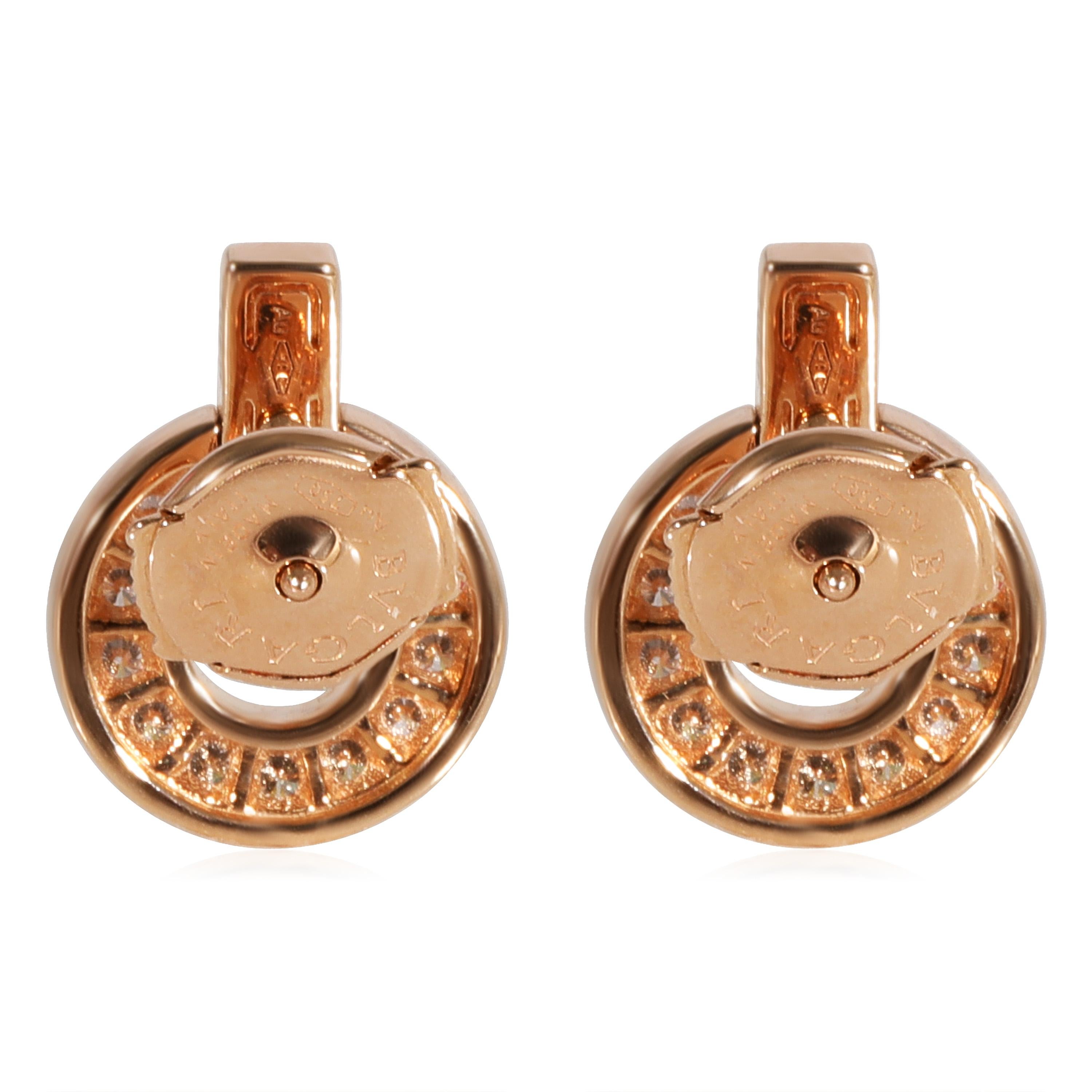 BVLGARI Bvlgari Bvlgari Diamond Earrings in 18k Rose Gold 0.38 CTW

PRIMARY DETAILS
SKU: 125258
Listing Title: BVLGARI Bvlgari Bvlgari Diamond Earrings in 18k Rose Gold 0.38 CTW
Condition Description: Retails for 5850 USD. In excellent condition. 