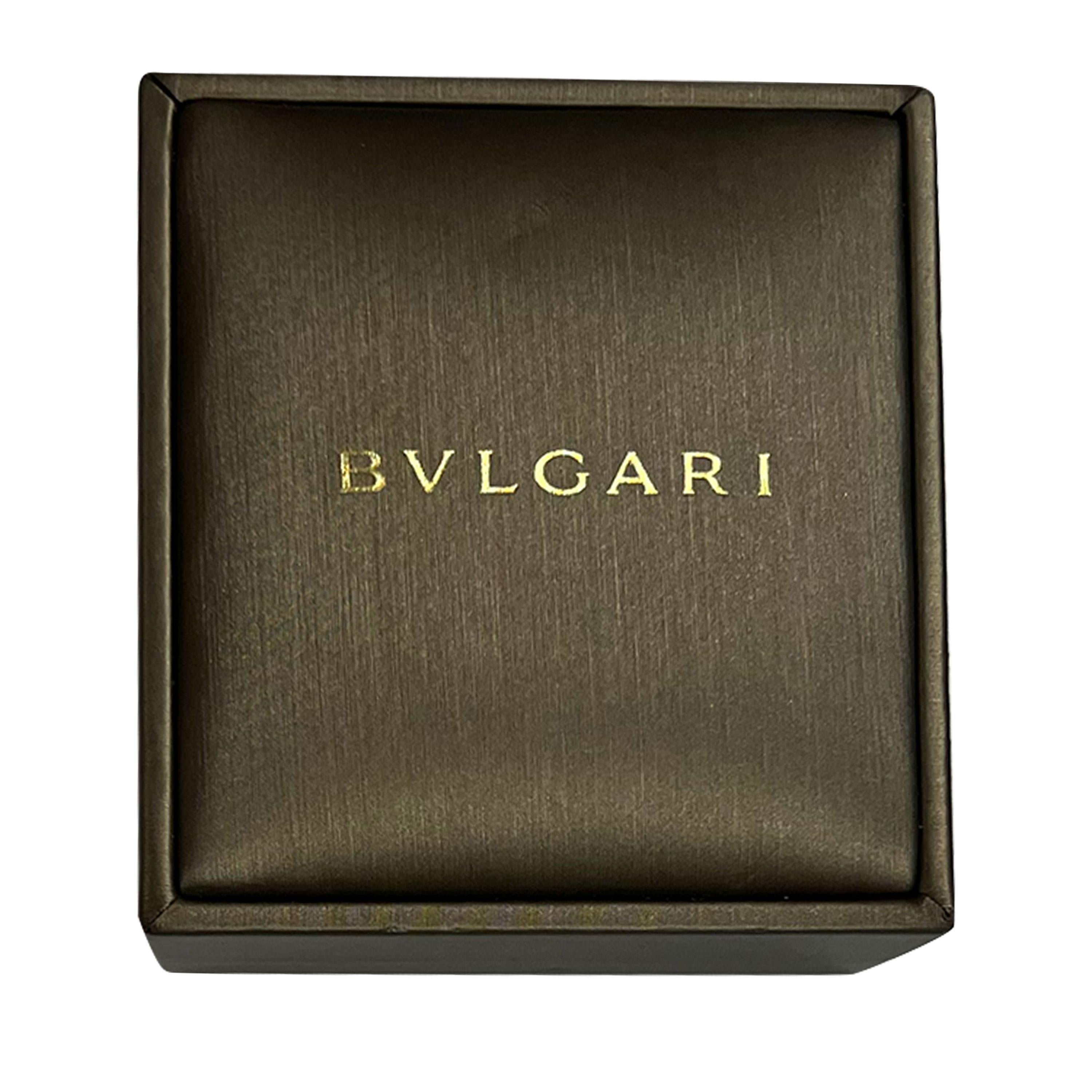 BVLGARI Bvlgari Bvlgari Diamond Earrings in 18k Rose Gold 0.38 CTW In Excellent Condition In New York, NY