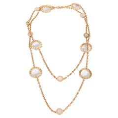 Used BVLGARI Bvlgari Bvlgari Mother Of Pearl Sautoir Necklace in 18k Rose Gold