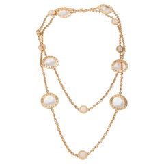 BVLGARI Bvlgari Bvlgari Mother Of Pearl Sautoir Necklace in 18k Rose Gold