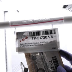 Bvlgari Bvlgari Bvlgari Sautoir Collier Station en or blanc 18K avec diamants