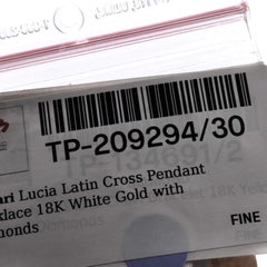 Bvlgari Bvlgari Bvlgari Solitaire Pendant Necklace 18K White Gold with Diamond