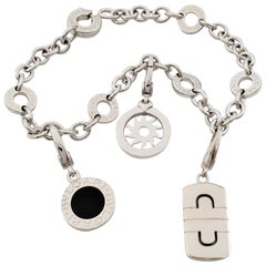 Bvlgari Bvlgari-Bvlgari White and Onyx Charm Bracelet