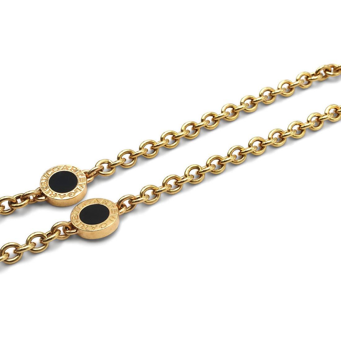 bvlgari necklace black and gold