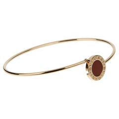 Bvlgari Bvlgari Carnelian Rose Gold Bangle Bracelet