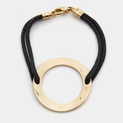 Bvlgari Bvlgari Circle 18k Yellow Gold Cord Bracelet