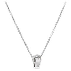 Bvlgari Bvlgari Diamond 18K White Gold Pendant Necklace