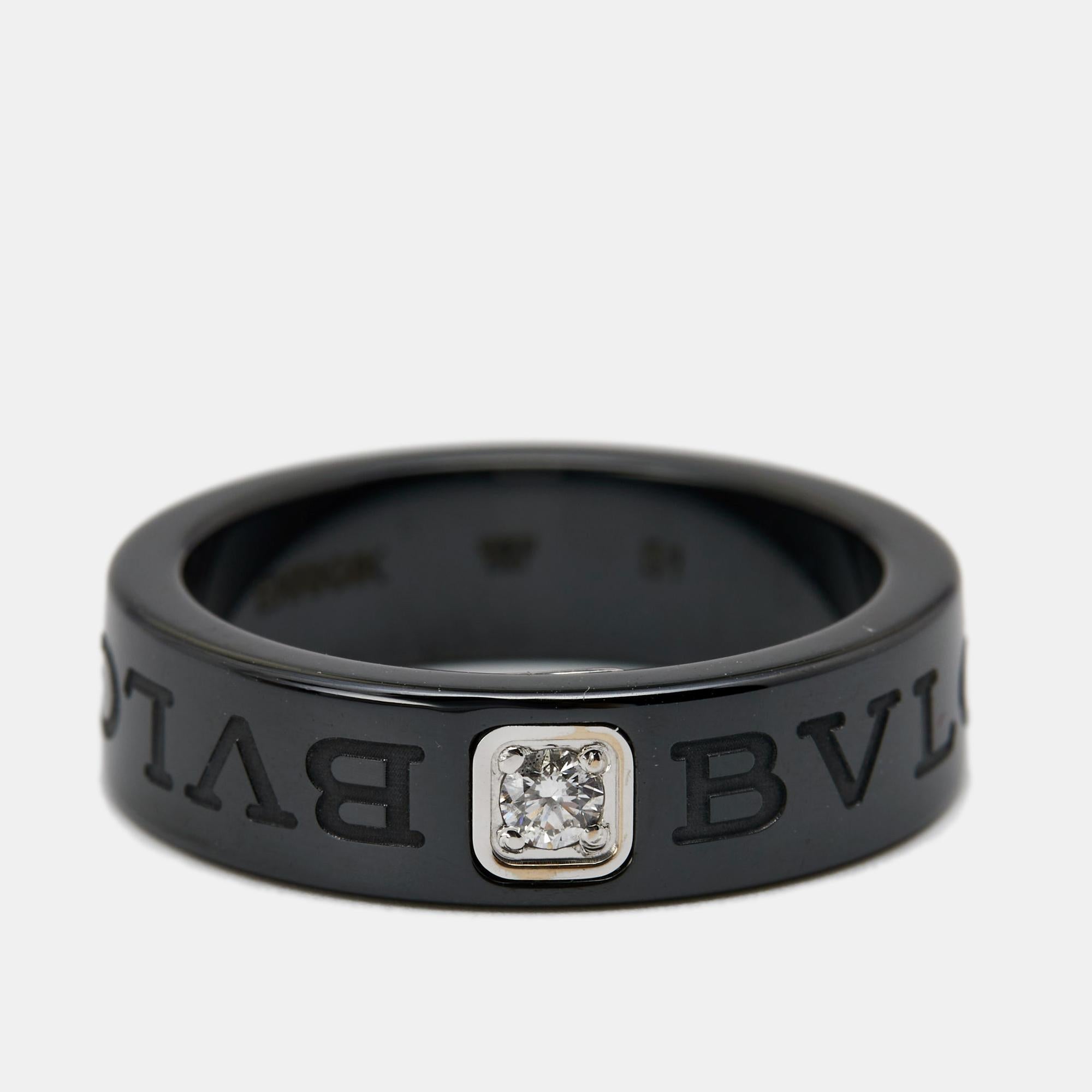 bvlgari black ceramic ring