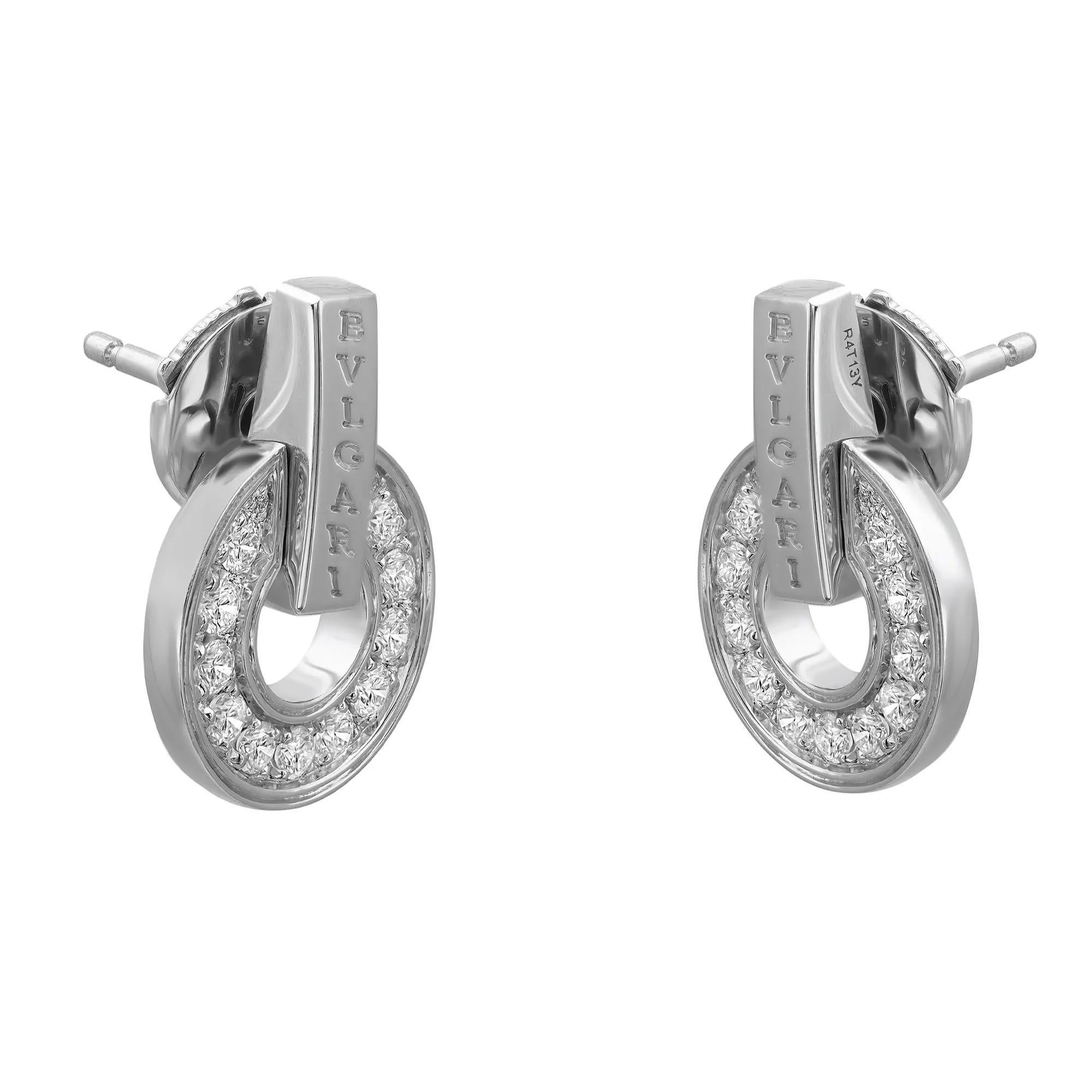 bvlgari earrings silver