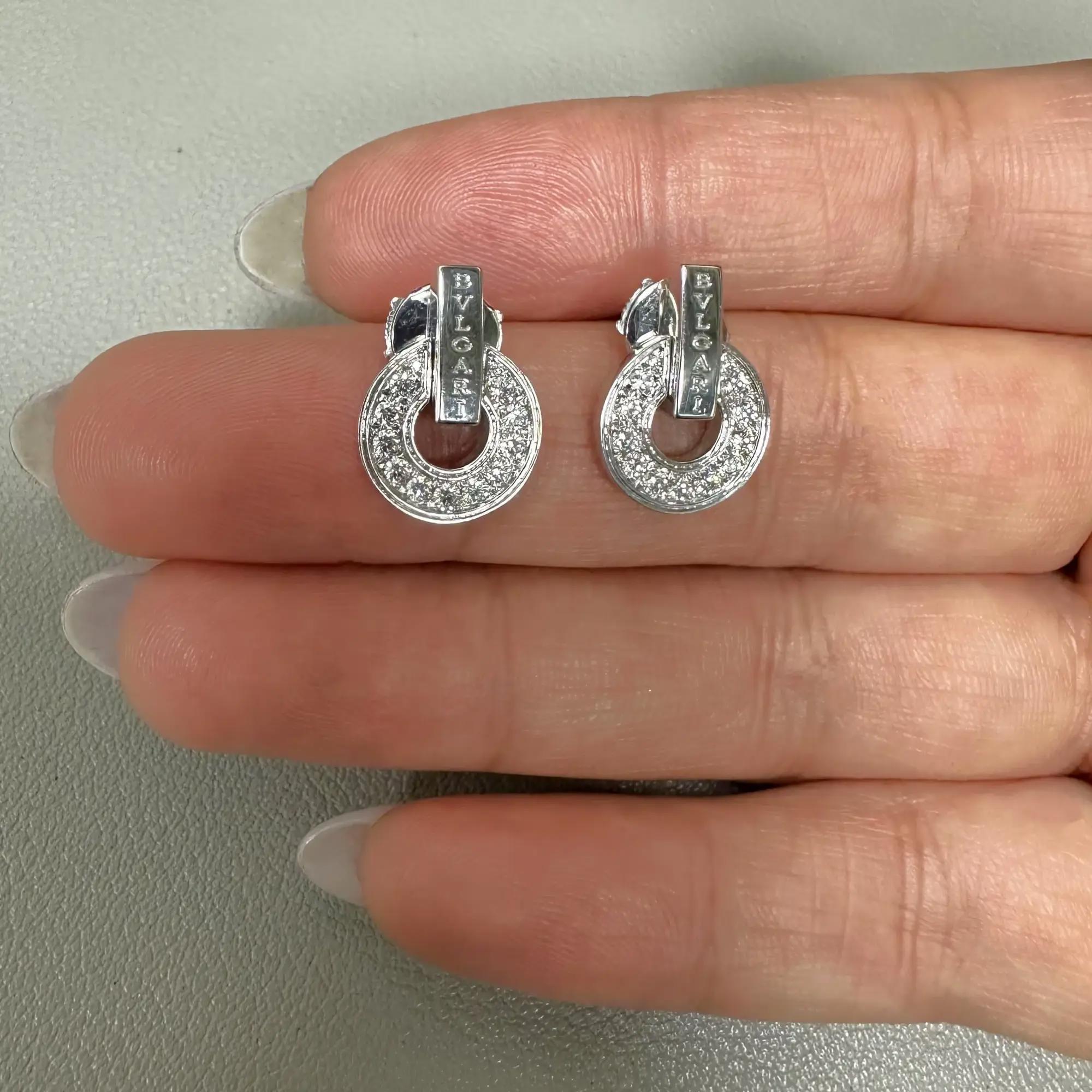 bvlgari earrings silver