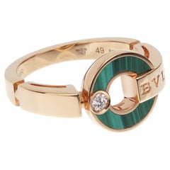 Bvlgari Anillo Bvlgari Malaquita Oro Rosa Diamante