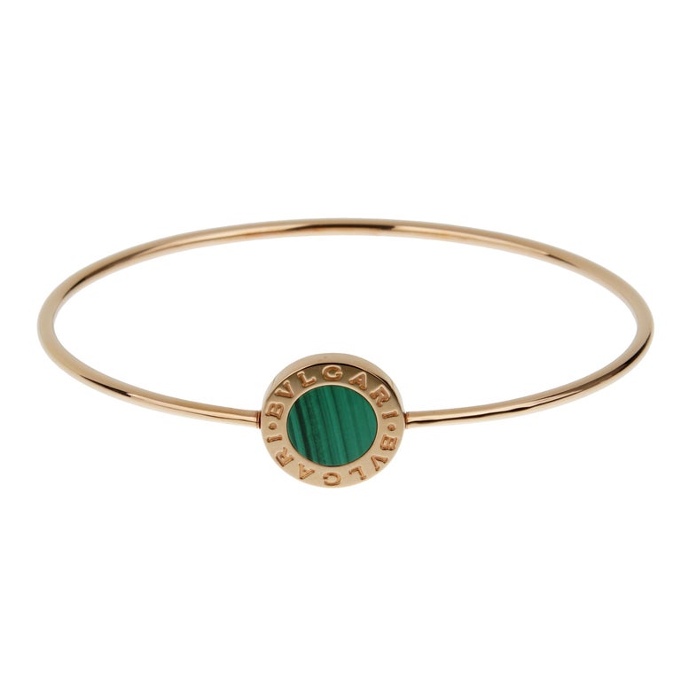 Bvlgari Bvlgari Malachite Rose Gold Small Bangle Bracelet photo 3