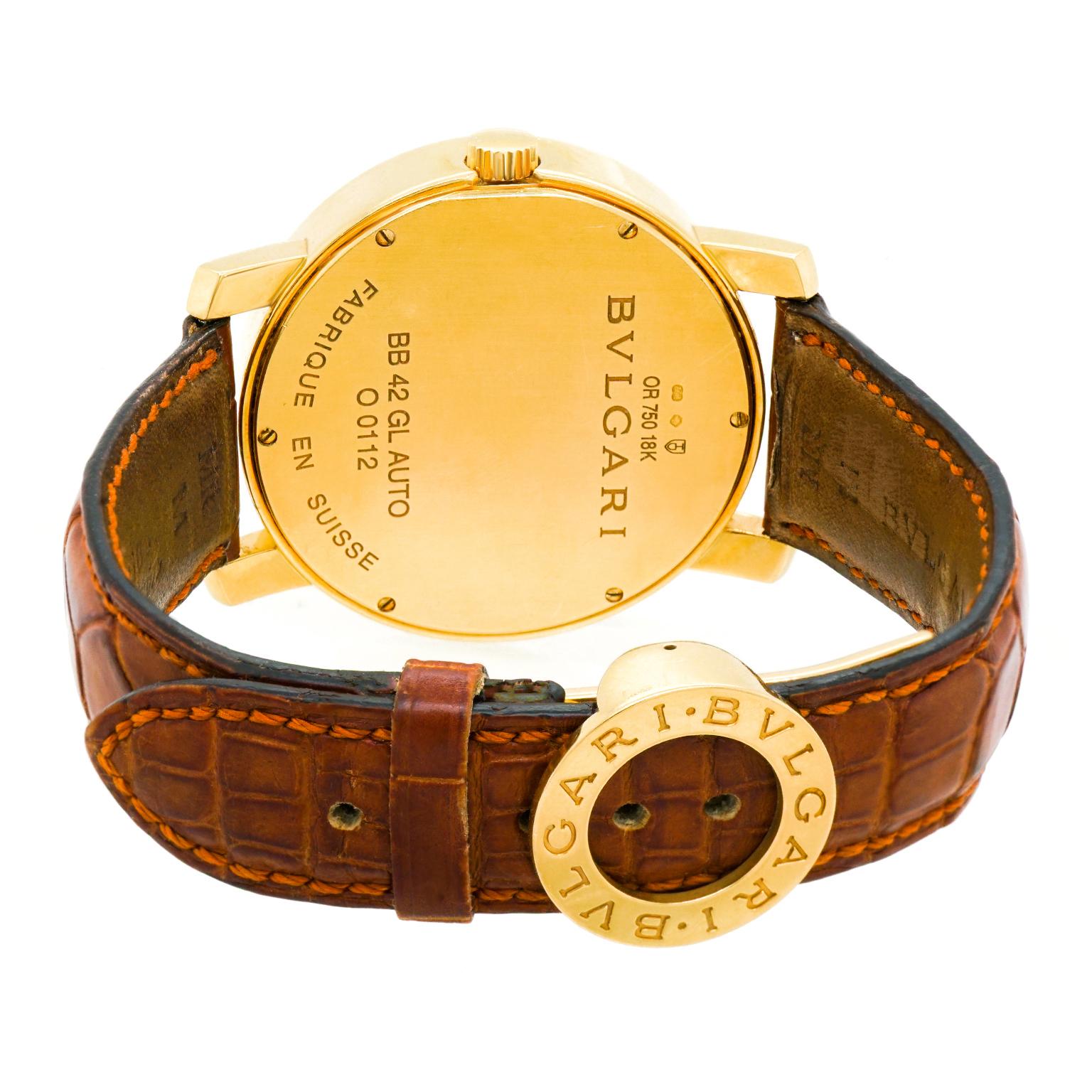 Women's or Men's Bvlgari Model Wristwatch 18k For Sale