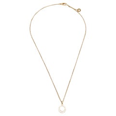 Louis Vuitton 18K Diamond & Mother of Pearl Color Blossom Pendant Necklace  - White, 18K Rose Gold Pendant Necklace, Necklaces - LOU680773