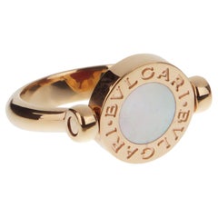 Bvlgari Bvlgari Mother of Pearl and Carnelian Rose Gold Ring
