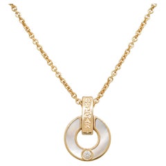 Bvlgari Bvlgari Mother of Pearl & Diamond 18 Karat Necklace In Stock