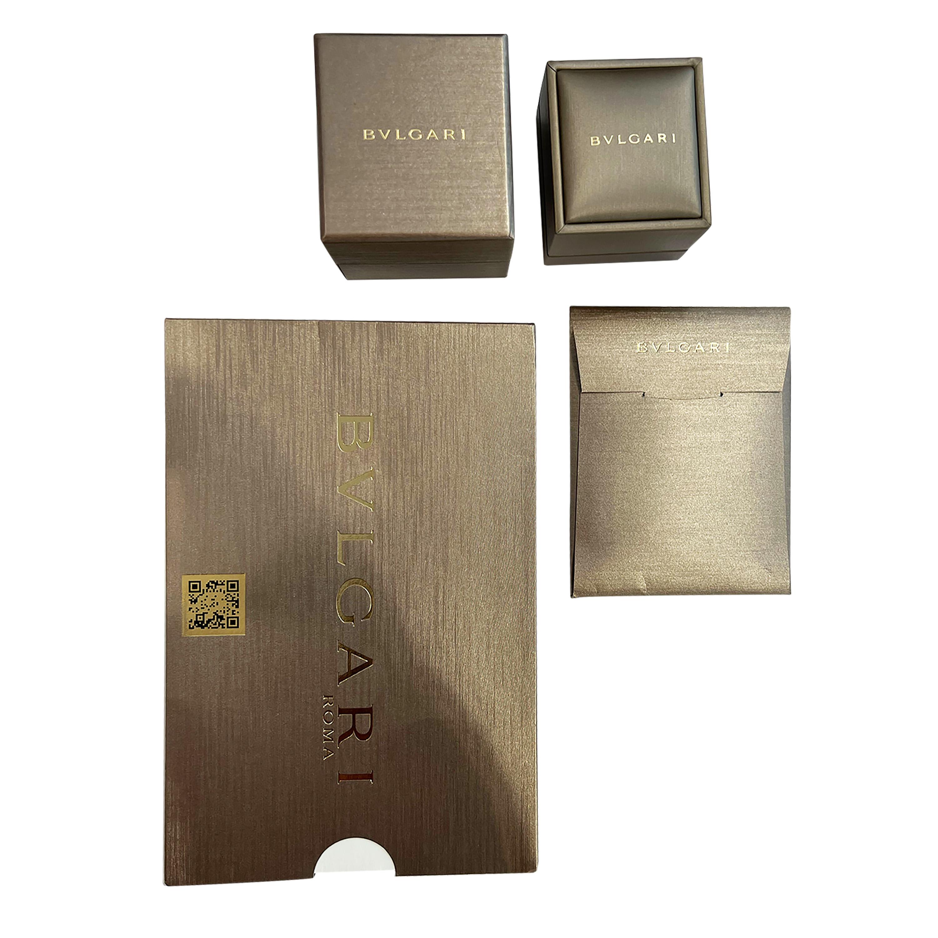 Bvlgari Perlmutt-Diamantring aus 18 Karat Roségold 0 1