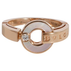 Bvlgari Bvlgari Mother of Pearl Diamond Ring in 18k Rose Gold 0