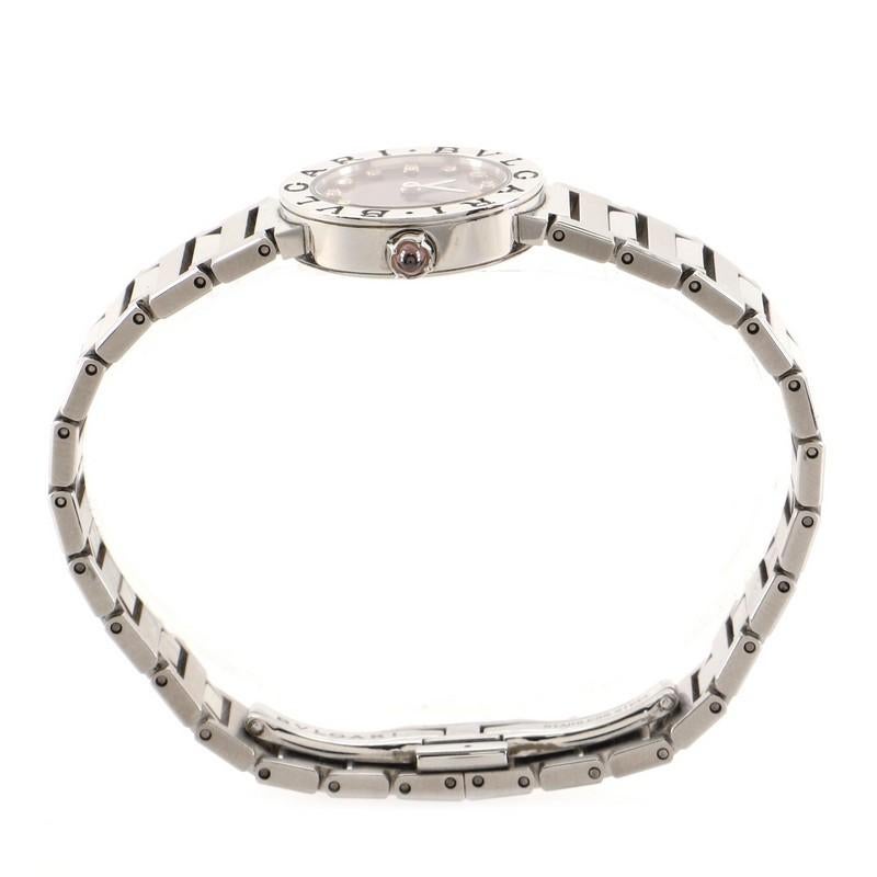 Women's Bvlgari Bvlgari Quartz Watch Stainless Steel with Diamond Markers 23