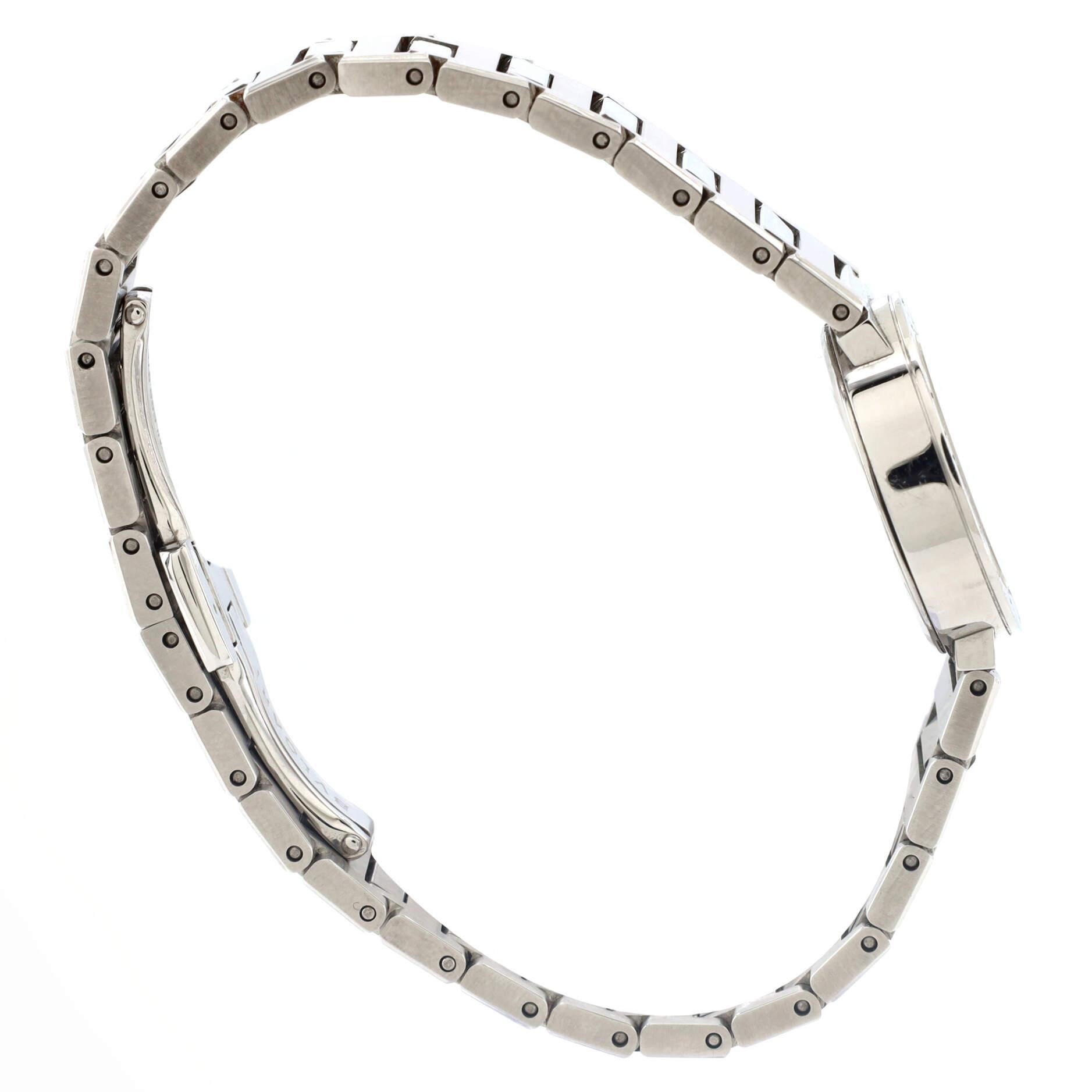 Bvlgari Quarz-Uhr aus Edelstahl mit Perlmutt 23 Damen