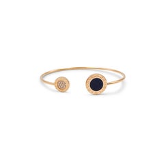 Used Bvlgari Bvlgari Rose Gold Onyx and Diamond Bracelet