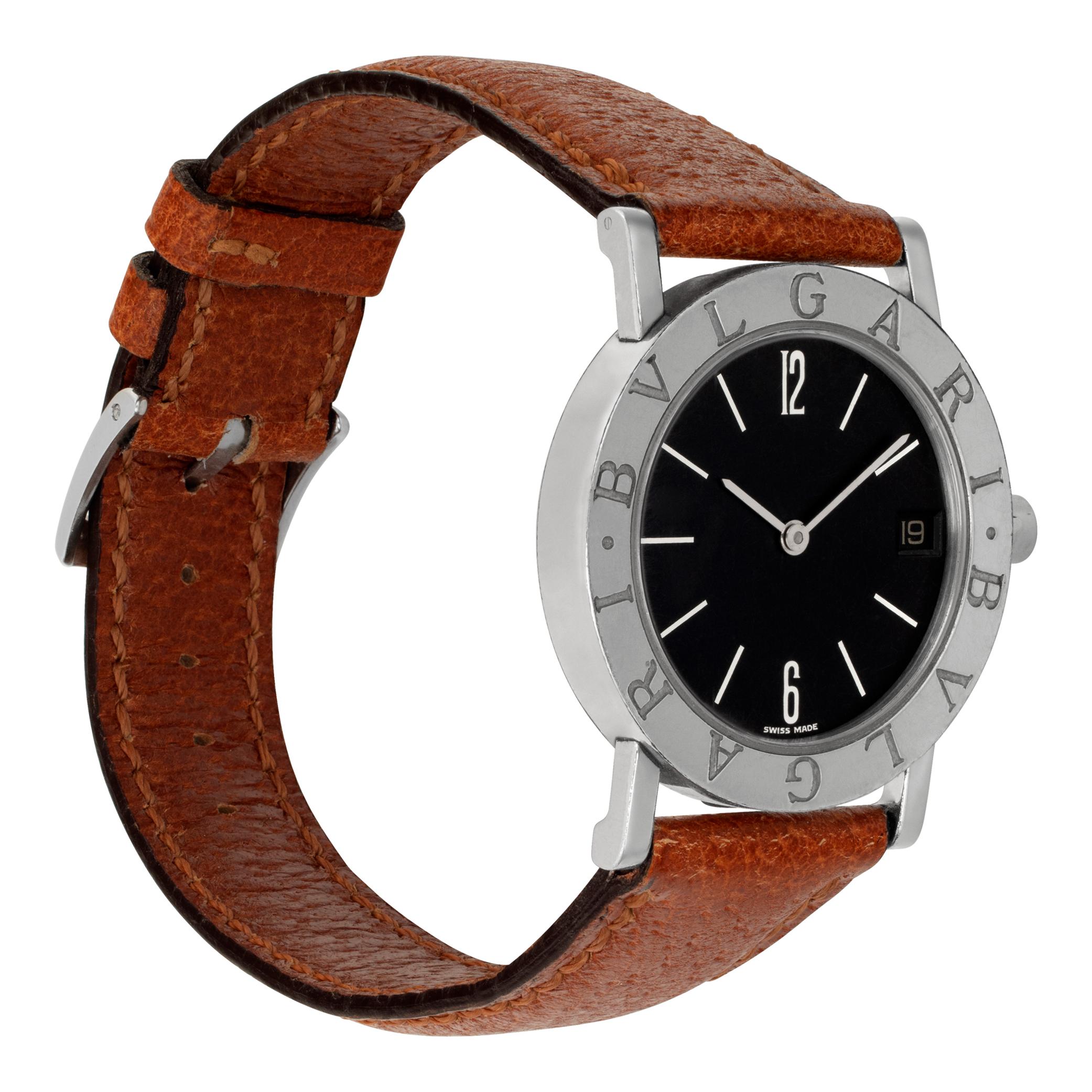 Bvlgari Bvlgari stainless steel Quartz Wrisrtwatch Ref BB 30 SLD In Excellent Condition In Surfside, FL