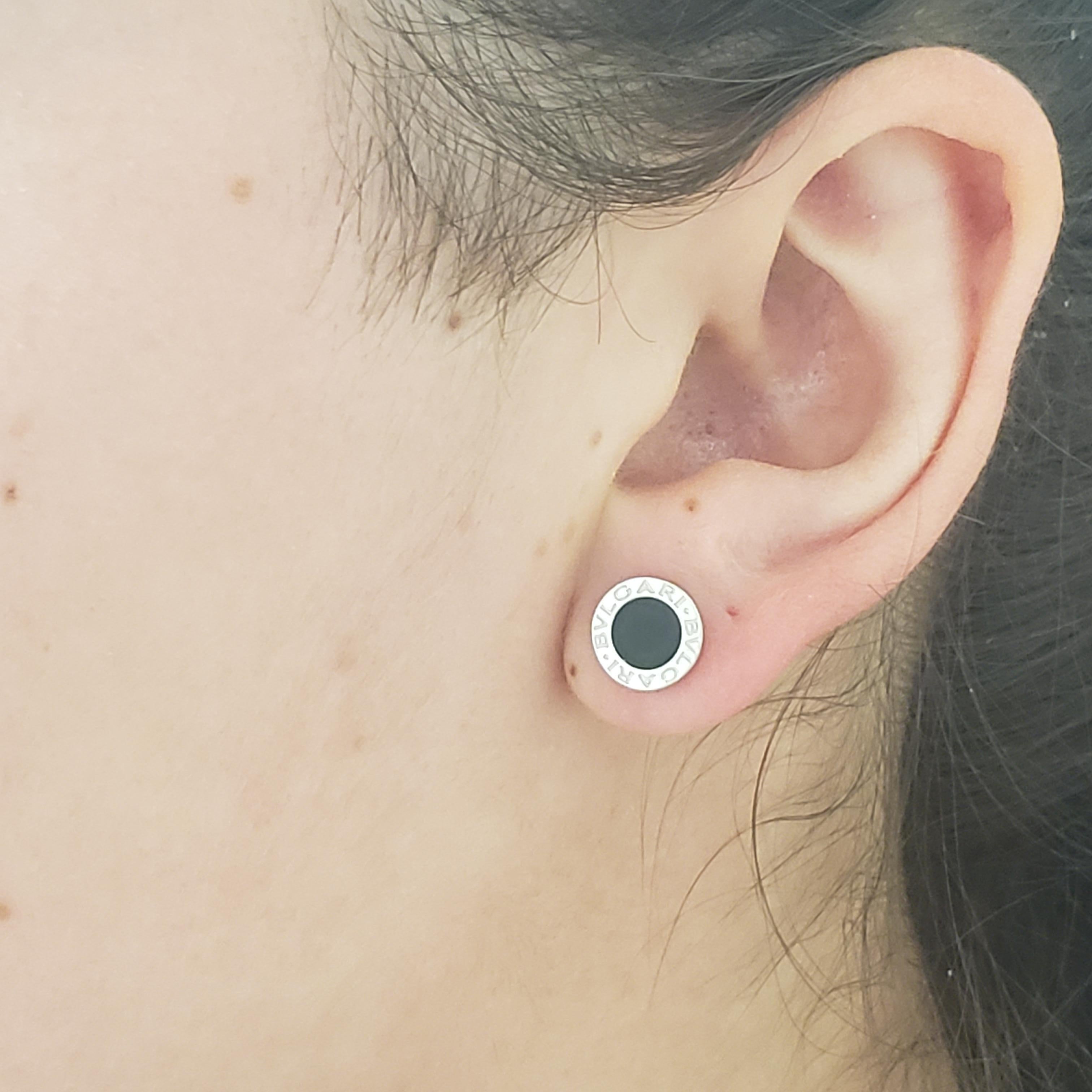bvlgari earrings on ear