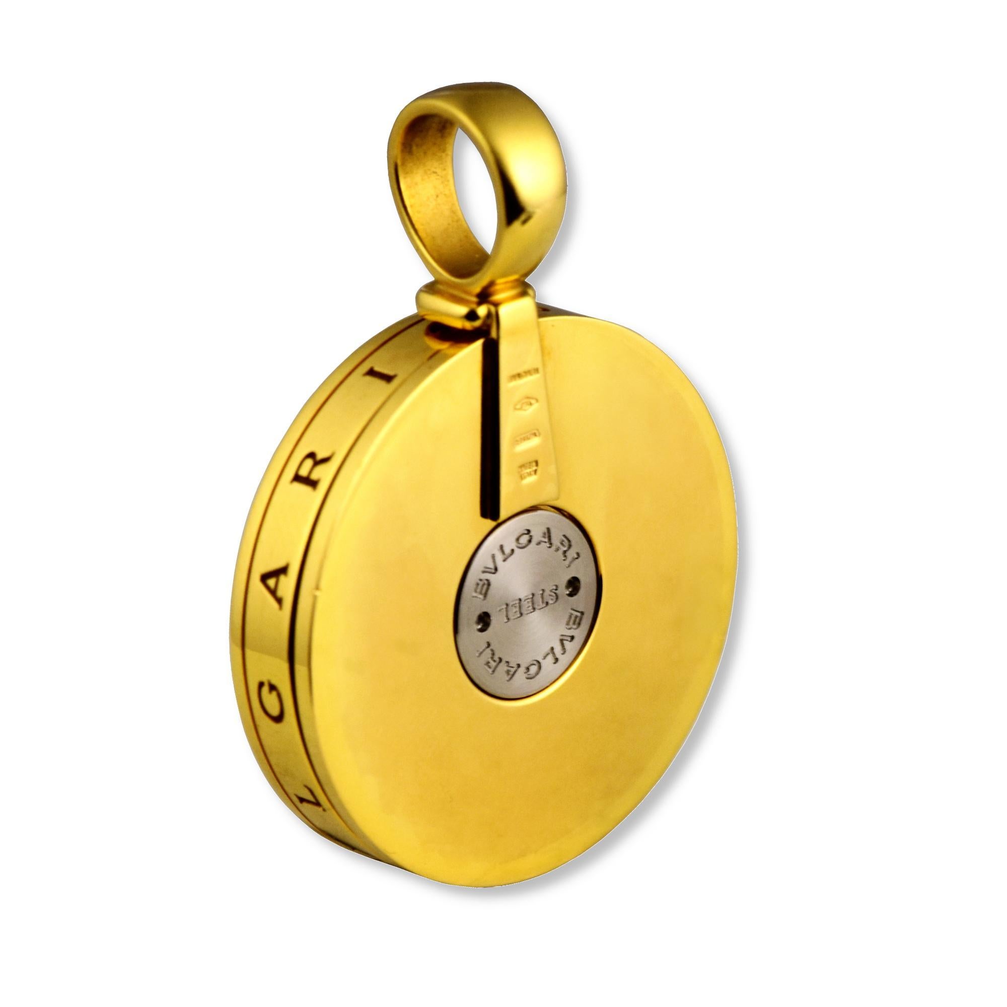 Bvlgari Bvlgari Yi Yang MOP 18k Yellow Gold Spinning Pendant 1