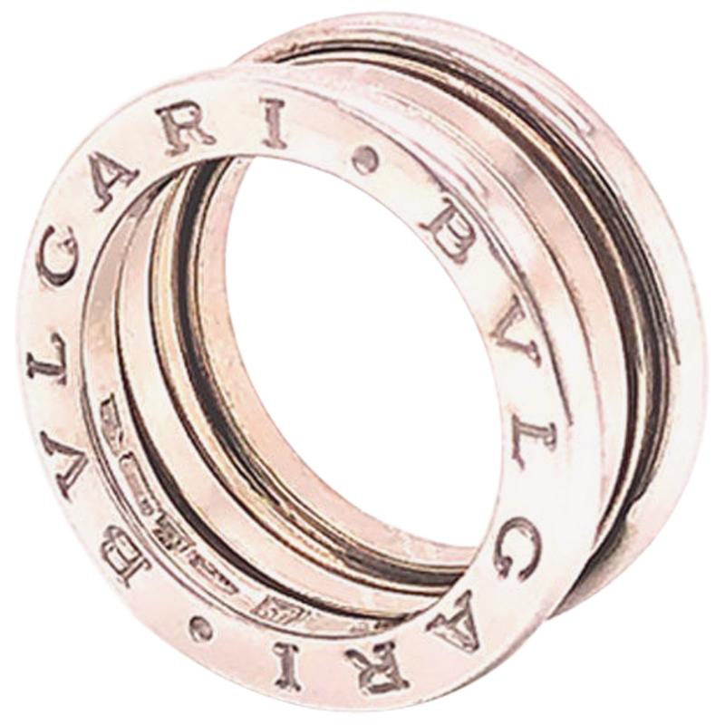 Bvlgari B.Zero 1 18 Karat White Gold 3 Band Ring For Sale