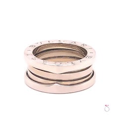 Bvlgari B.Zero 1 18 Karat White Gold 3 Band Ring
