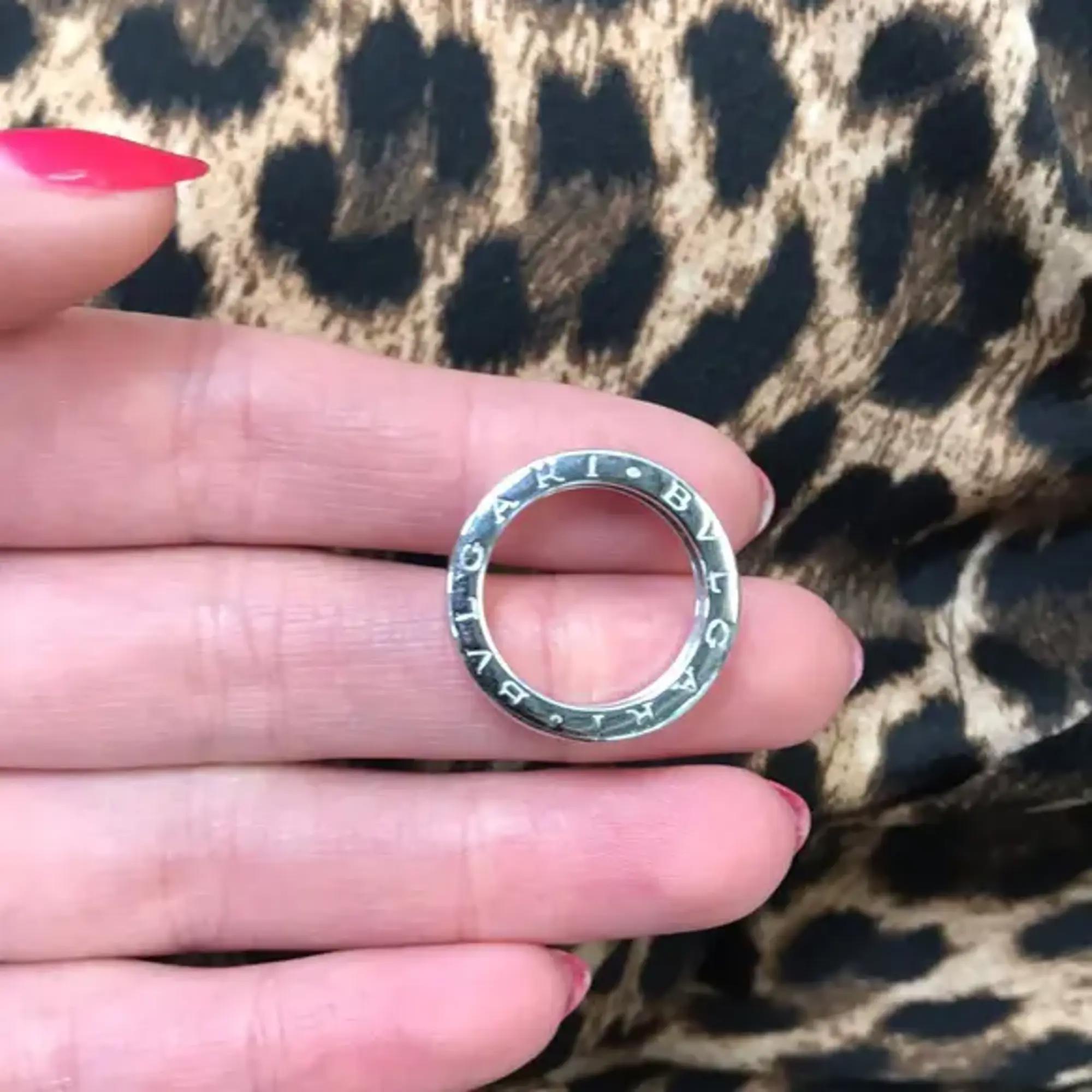 Women's Bvlgari B.Zero 1 18k White Gold Ring For Sale