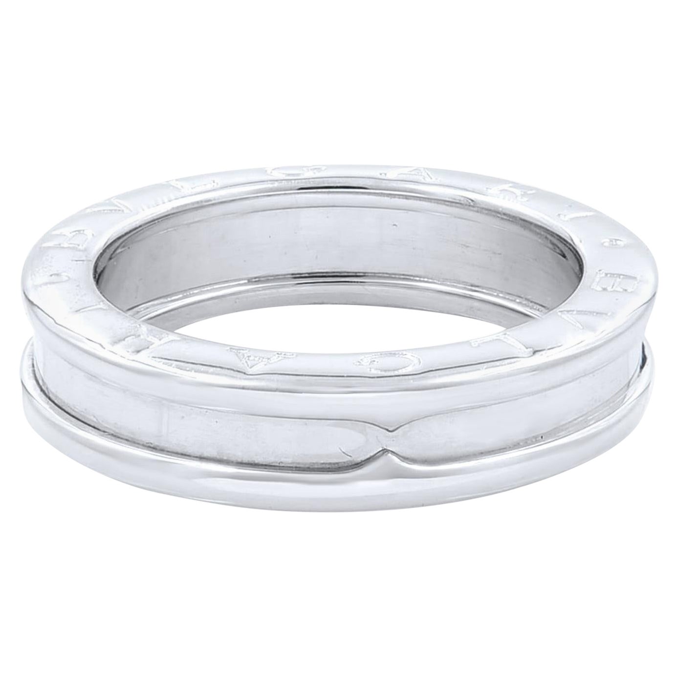 Bvlgari B.Zero 1 18k White Gold Ring For Sale