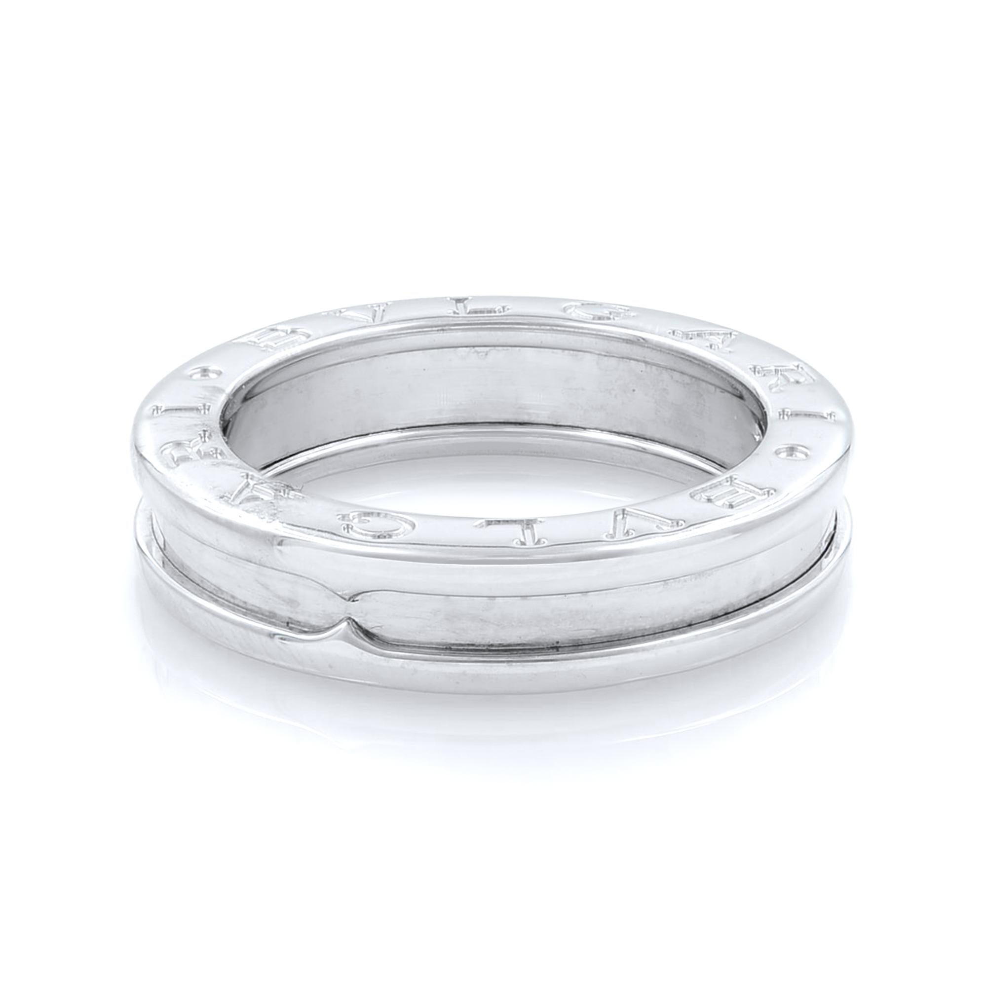 Women's Bvlgari B.Zero 1 18 Karat White Gold Ring