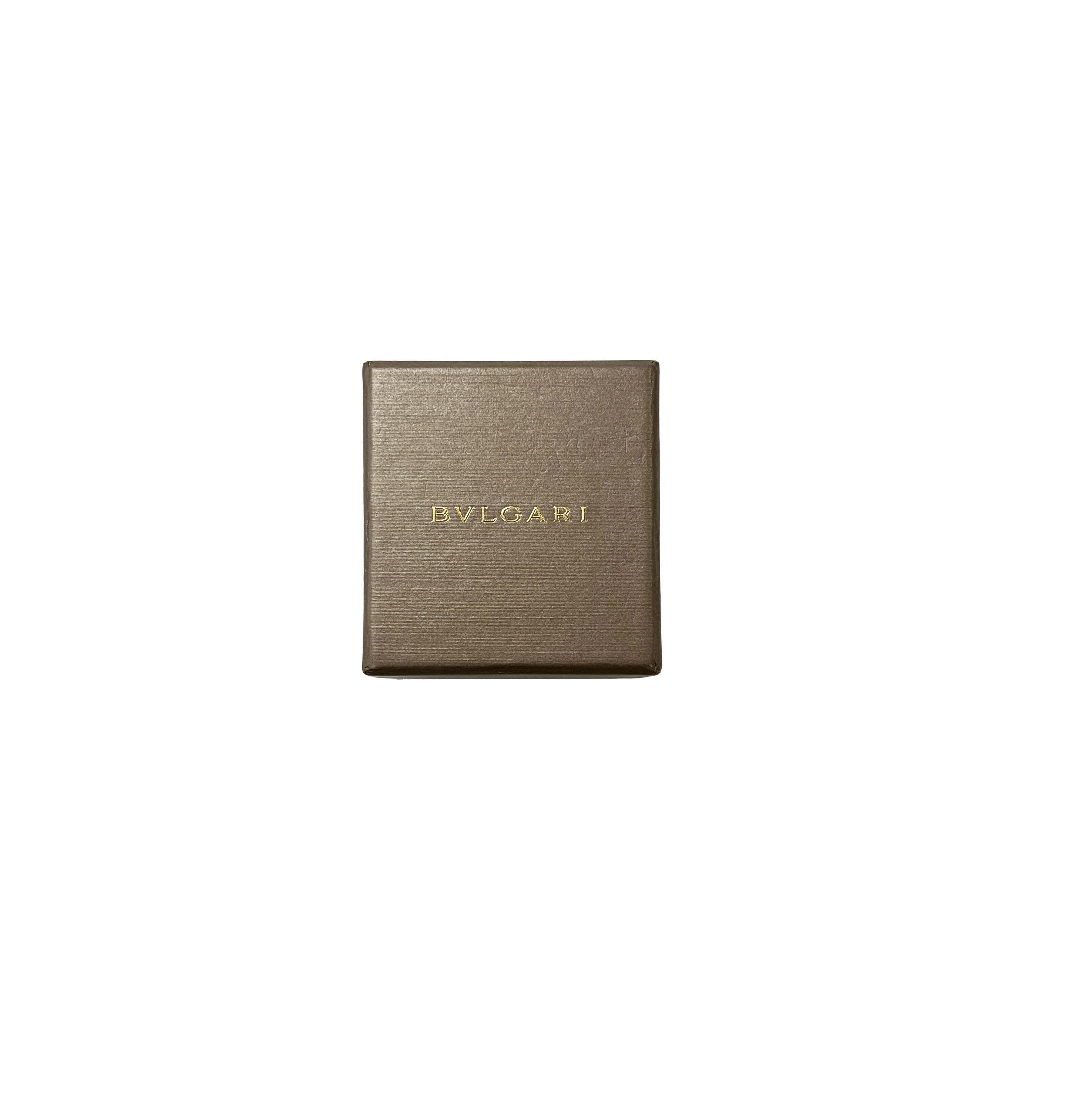 Women's or Men's BVLGARI B.zero 1 Legend Diamond Ring in 18k White Gold 0.16 CTW