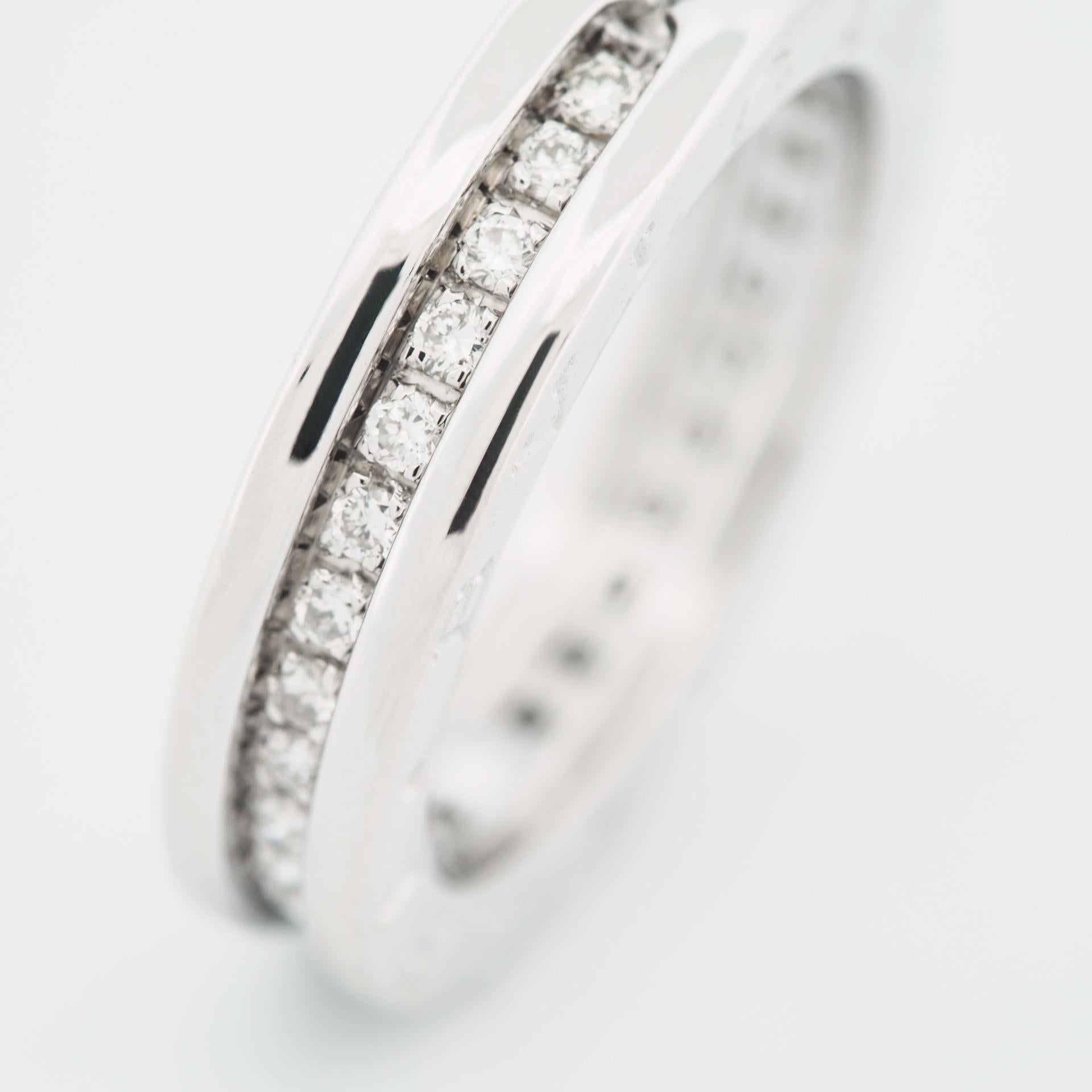 Bvlgari B.Zero 1 Ring With 0.48ct Diamonds Ring White Gold 53 US 6.75 In Good Condition For Sale In Kobe, Hyogo