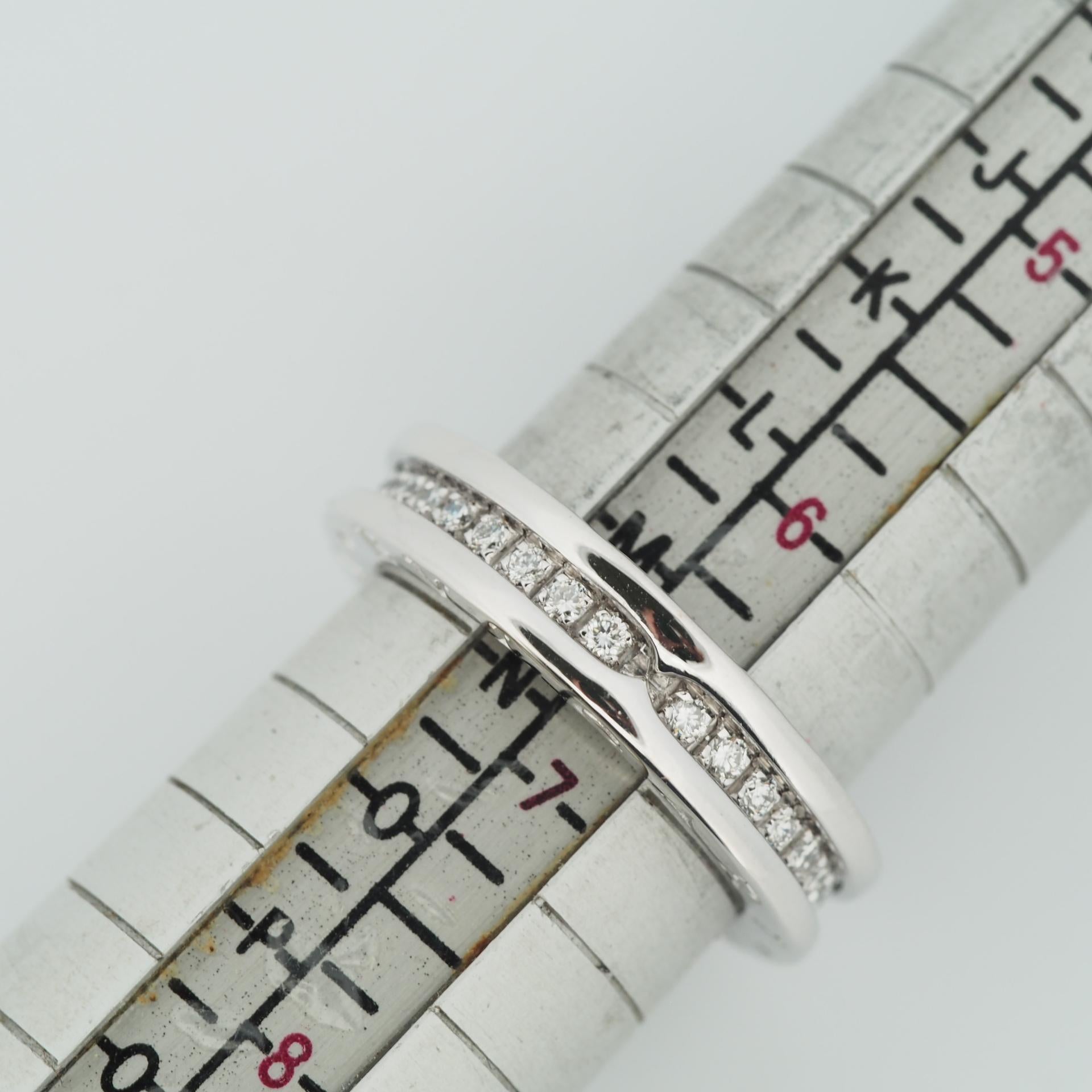 Bvlgari B.Zero 1 Ring aus Weißgold mit 0,48 Karat Diamanten, Weißgold 53 US 6,75 im Angebot 4