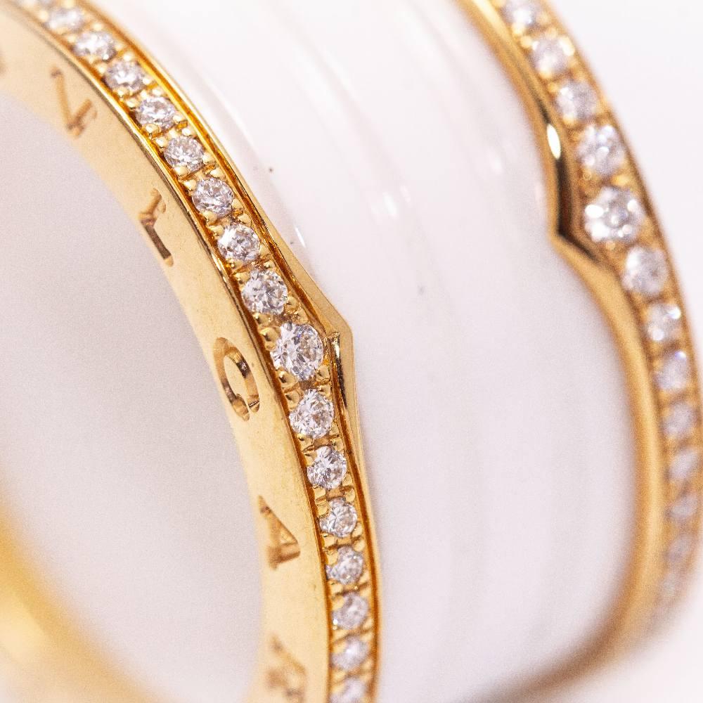 Brilliant Cut BVLGARI B.ZERO 1 ring with Diamonds For Sale