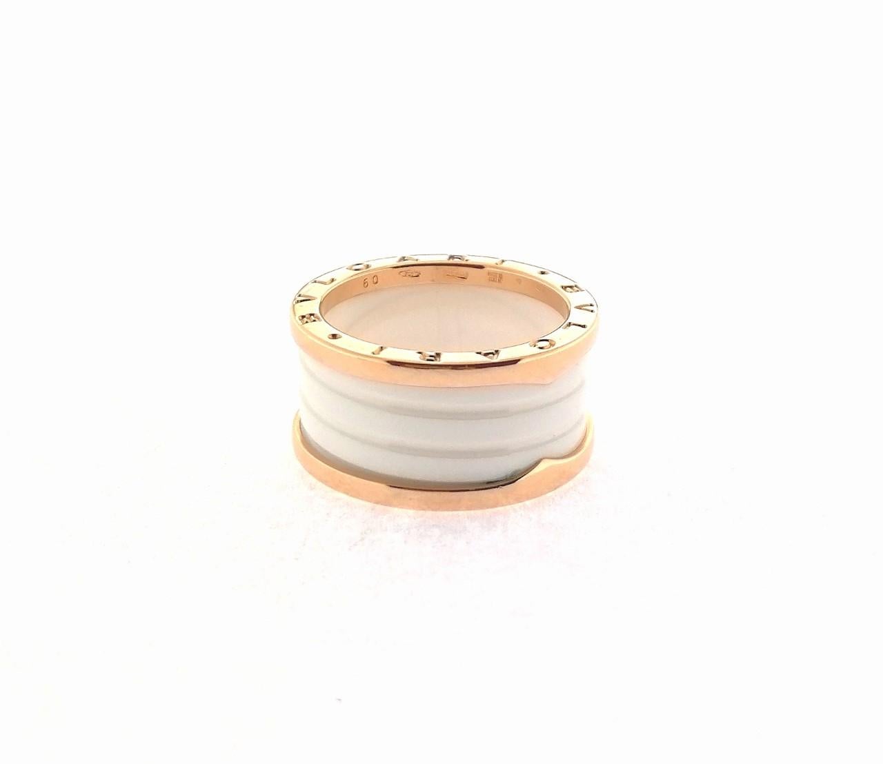 bvlgari white ceramic ring