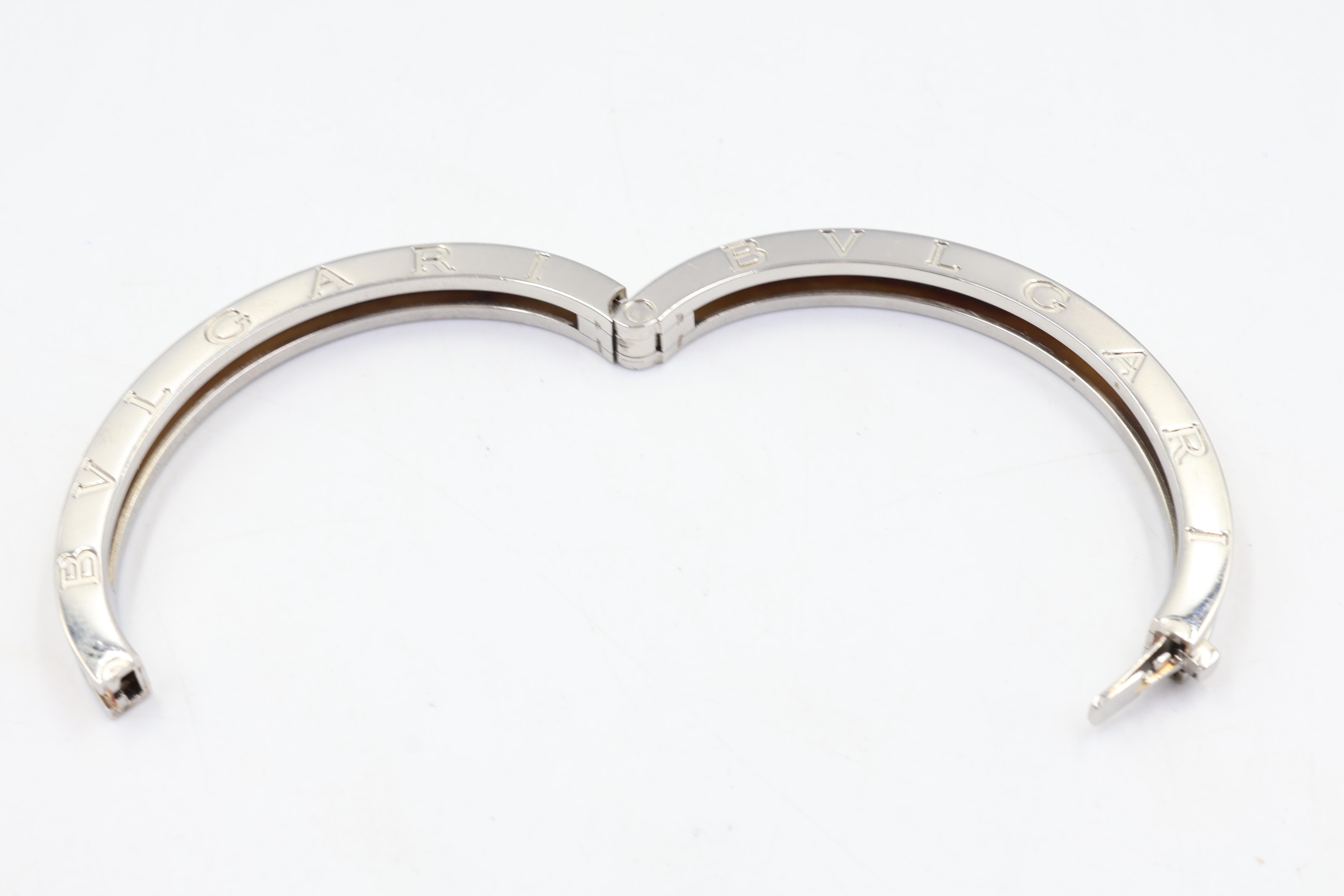 BVLGARI B.Zero 1 Stainless Steel & 18k Gold Bracelet With Box in vendita 2