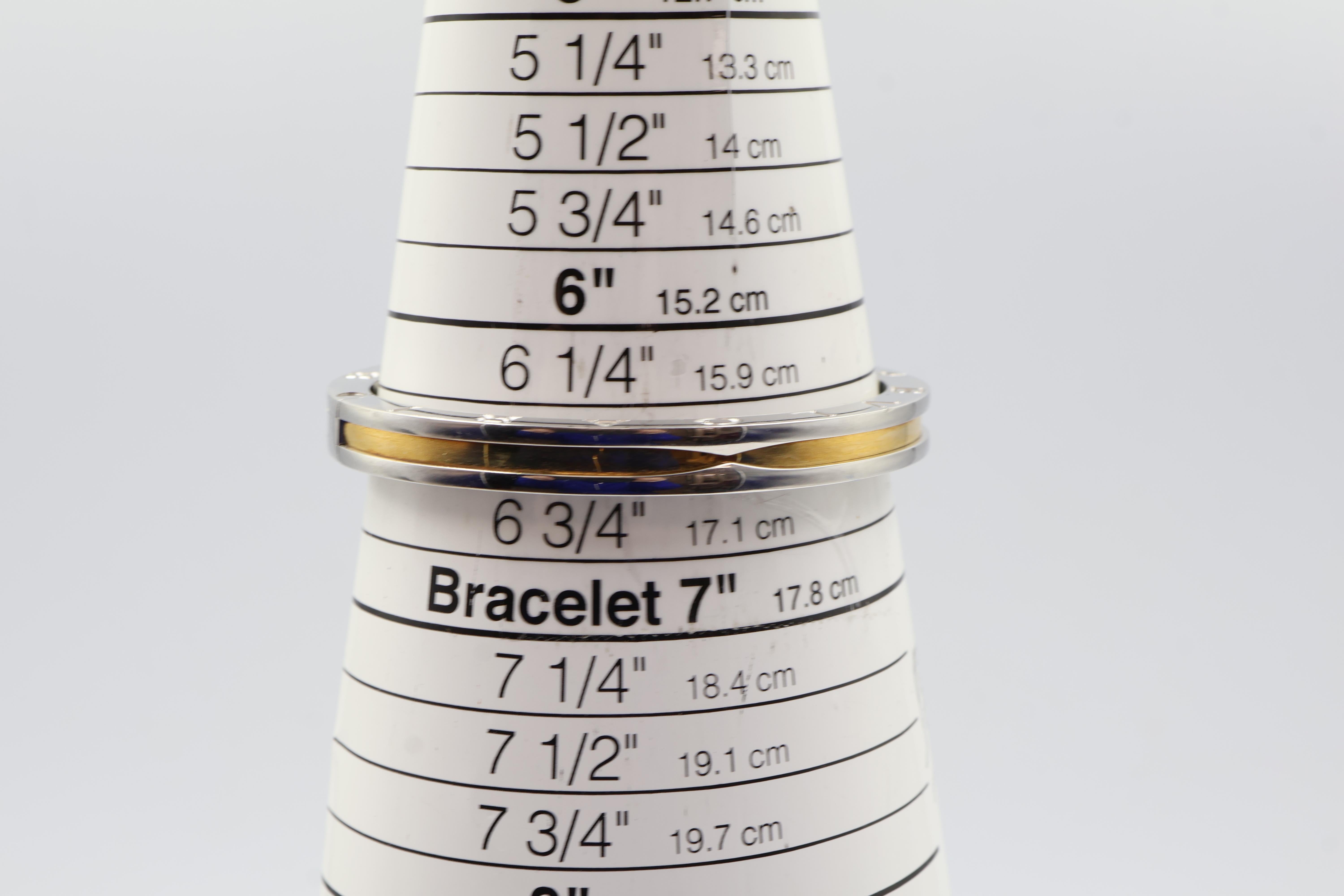 BVLGARI B.Zero 1 Stainless Steel & 18k Gold Bracelet With Box in vendita 4