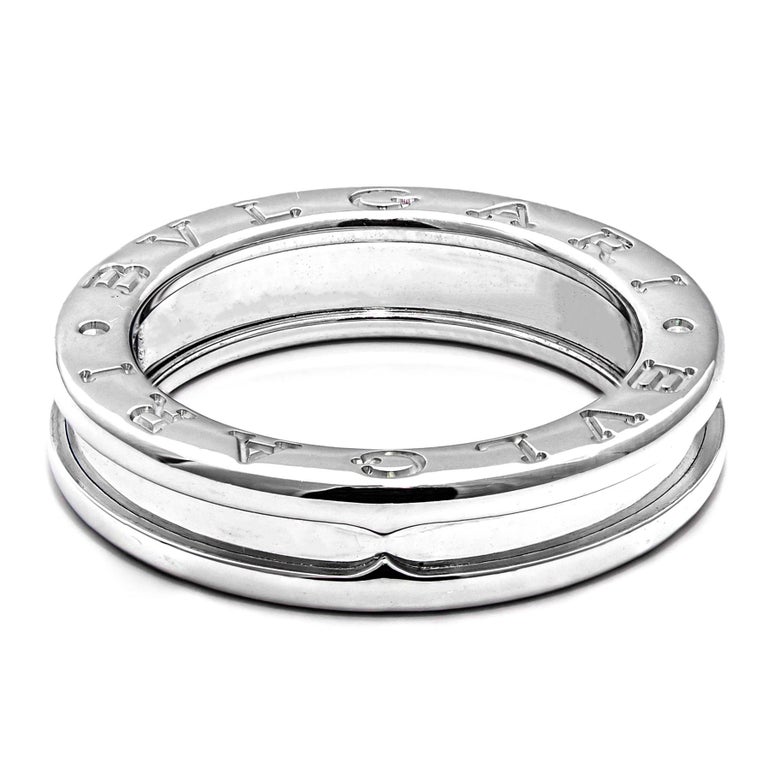 Women's Bvlgari B.Zero 1 White Gold Ring For Sale