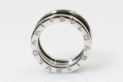 Bvlgari B.Zero 18 Karat White Gold Ring 3 Bands