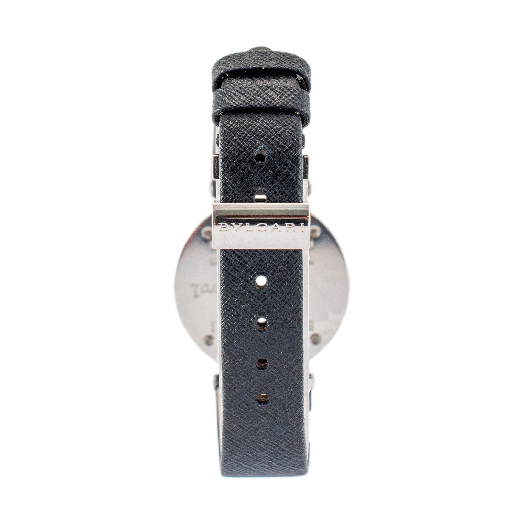 Bvlgari B.Zero 30MM BZP30S 18K Weißgold & Edelstahl Quarz Damenuhr 2