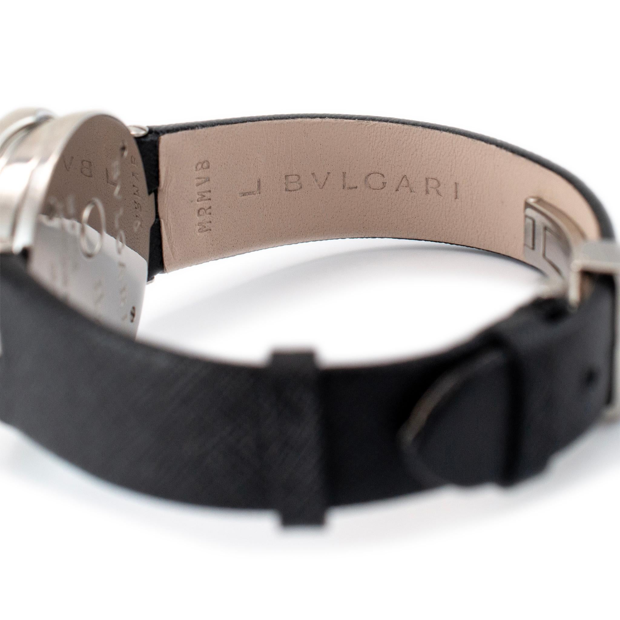 Bvlgari B.Zero 30MM BZP30S 18K Weißgold & Edelstahl Quarz Damenuhr 3