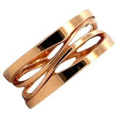 Bvlgari BZero Legend 18 Karat Rose Gold Ring Size 53 (6.5) B&P’s New