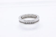 Bvlgari B.Zero One Row Diamond Band Ring in 18 Karat White Gold 0.60 Carat