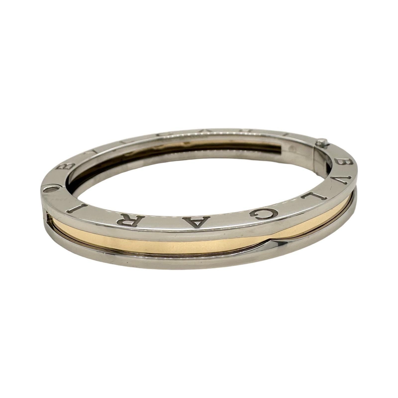 Marca: Bvlgari
Colección: B.cero1
Material: Acero inoxidable, oro amarillo de 18 quilates
Talla: M
Incluye: Embalaje Brilliance Jewels