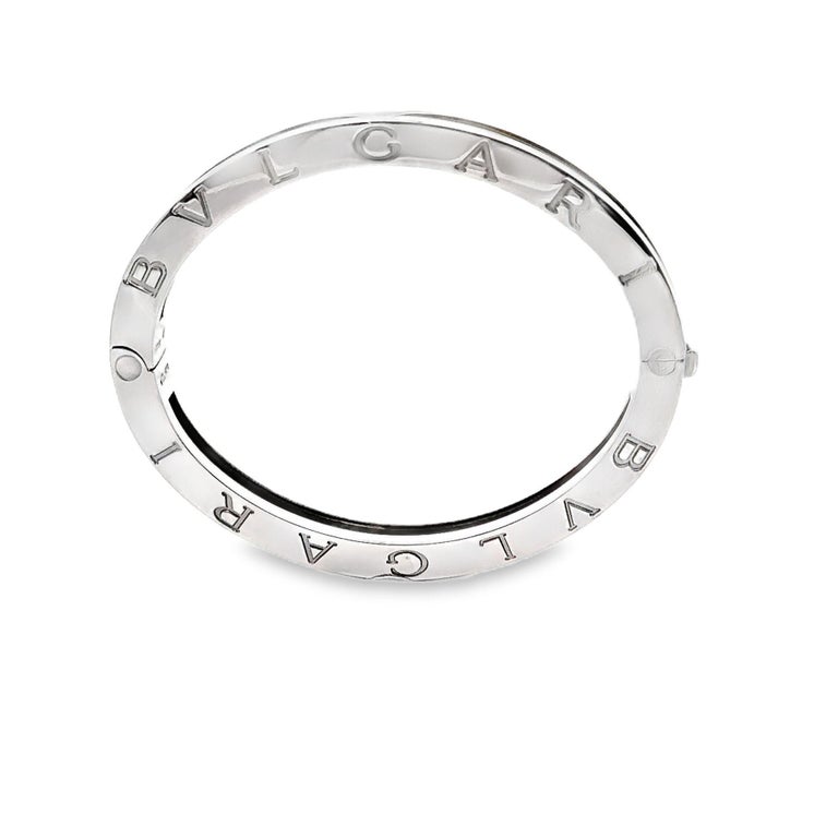 Bvlgari Two-Tone 18k Yellow Gold and Stainless Steel Bangle