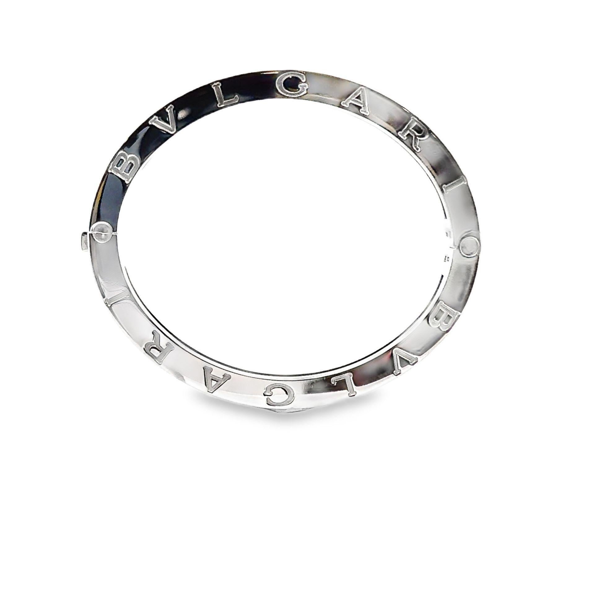 Bvlgari B.Zero Armreif aus zweifarbigem 18k Gelbgold und Edelstahl mit Edelstahl (Zeitgenössisch) im Angebot